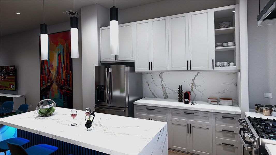 Furnished interior view inside a new home in , Houston (Image 4).