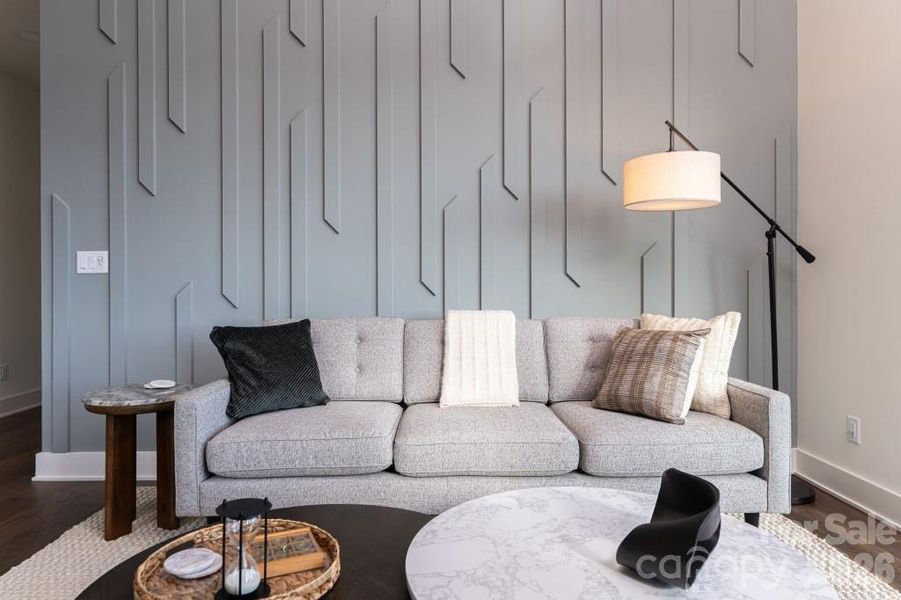 Living room accent wall