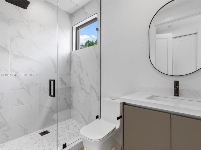 Furnished interior view inside a new home in , Miami (Image 12).