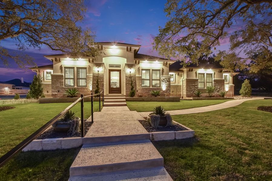 Representative exterior photo of a completed home built from the Catalina by Giddens Homes in Clearwater Ranch, Liberty Hill, TX (Image 29).