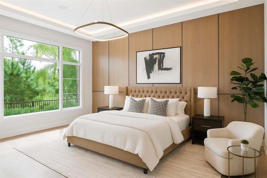 Furnished interior view inside a new home in , Orlando (Image 11).