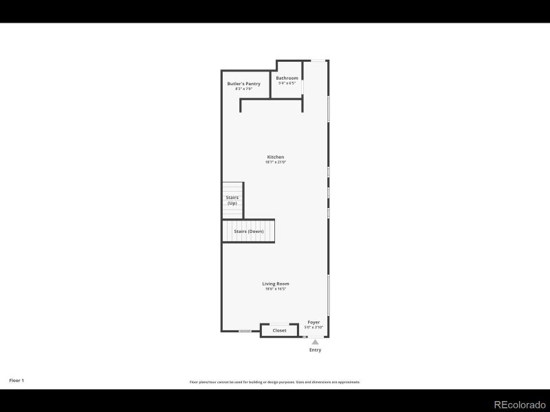 2D floor plan layout of this home in , Colorado Springs, CO (Image 6). 2D floor plan layout of this home in , Colorado Springs, CO (Image 6).