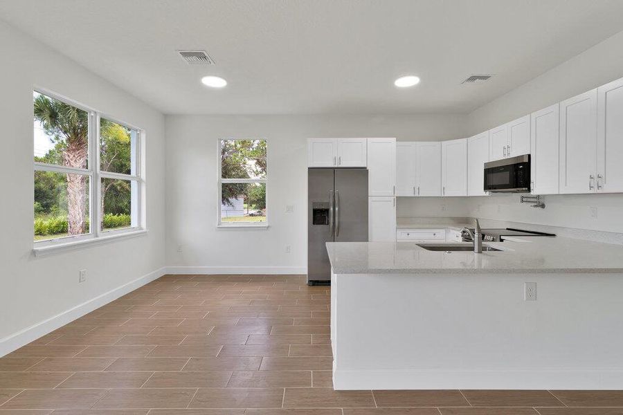 Furnished interior view inside a new home in , Vero Beach (Image 3). Furnished interior view inside a new home in , Vero Beach (Image 3).
