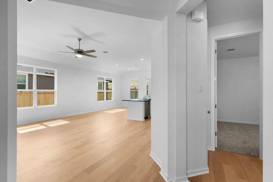 Representative unfurnished interior of a home built from the Avery by Chesmar Homes in Nolina, Georgetown (Image 8). Representative unfurnished interior of a home built from the Avery by Chesmar Homes in Nolina, Georgetown (Image 8).