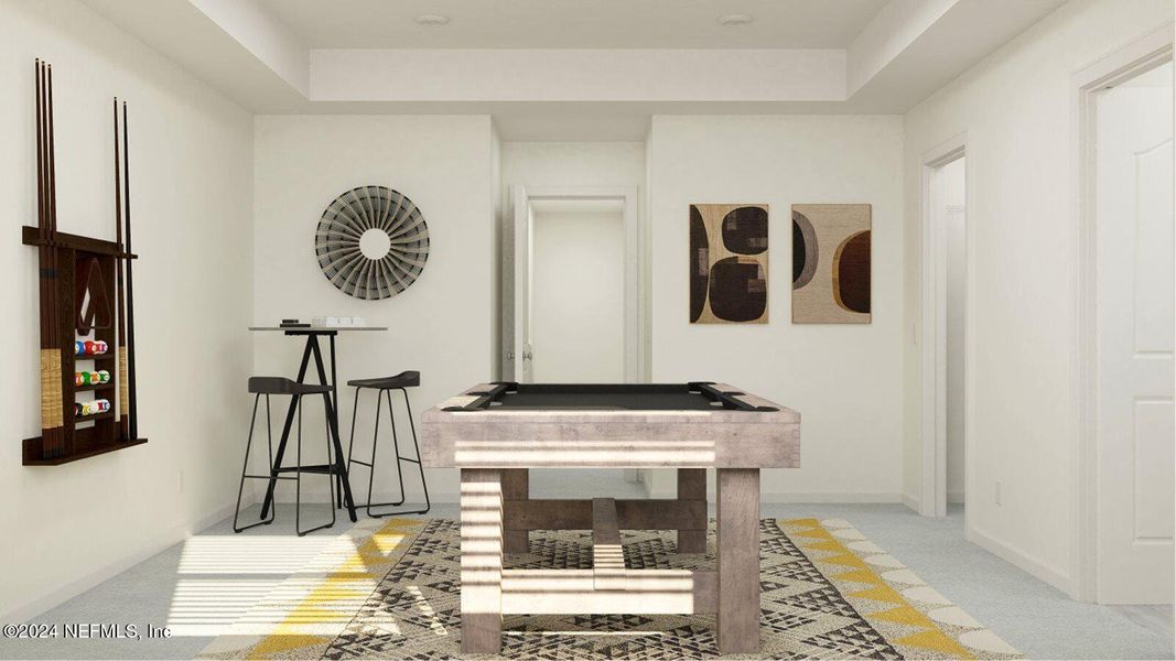 Furnished interior view inside a new home in Silver Falls Single Family at SilverLeaf, St. Augustine (Image 25).