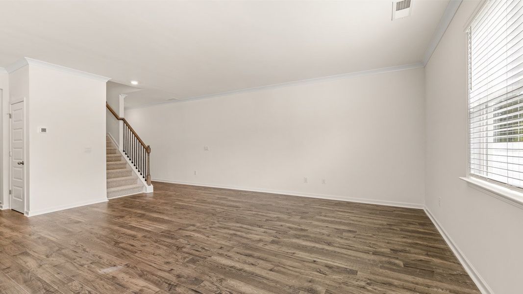 Spacious, unfurnished interior of a new home in Echo Glen, Stockbridge (Image 17). Spacious, unfurnished interior of a new home in Echo Glen, Stockbridge (Image 17).