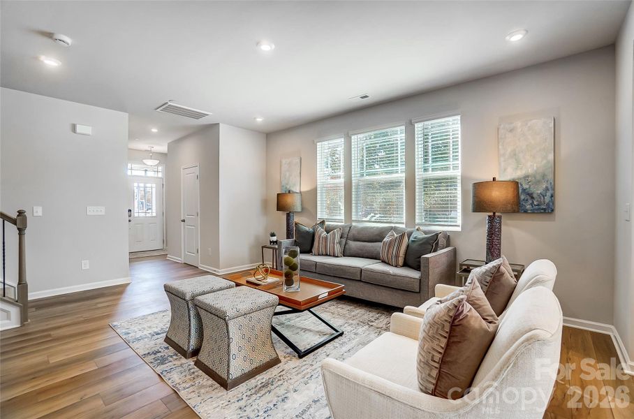 Living Room with View to Front Door-Photo Similar to Subject Property