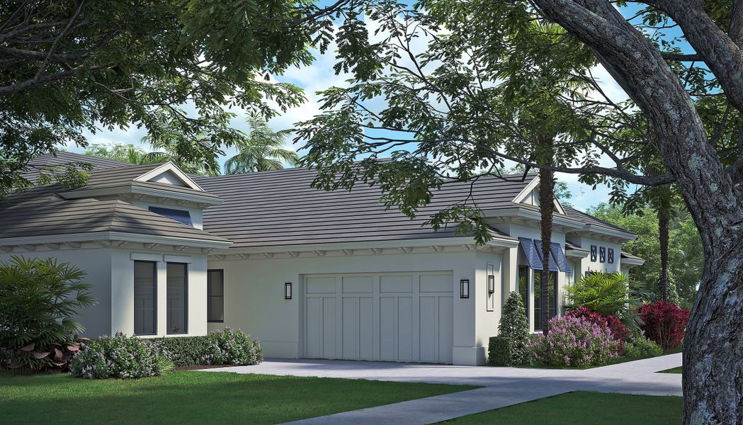 2D floor plan layout for the Seabreeze Grande by GHO Homes in Seaglass, Vero Beach, FL (Image 124).