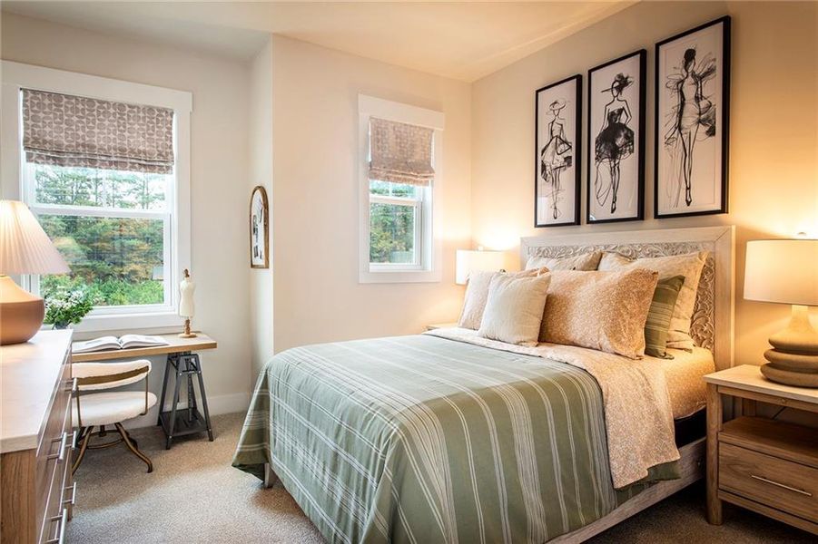 Furnished interior view inside a new home in Towne Village at Suwanee Dam, Sugar Hill (Image 15).