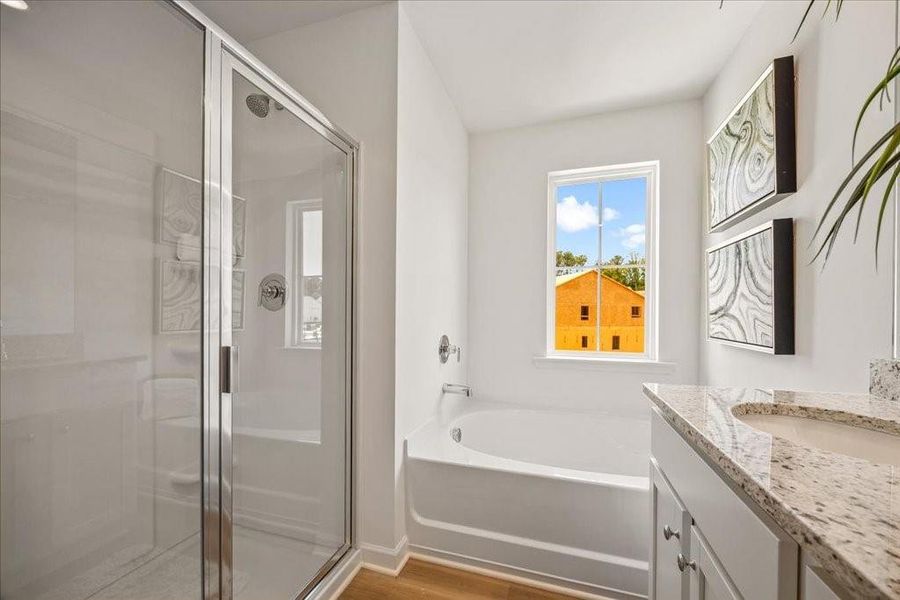 Furnished interior view inside a new home in Old Salem Crossing, Conyers (Image 13). Furnished interior view inside a new home in Old Salem Crossing, Conyers (Image 13).