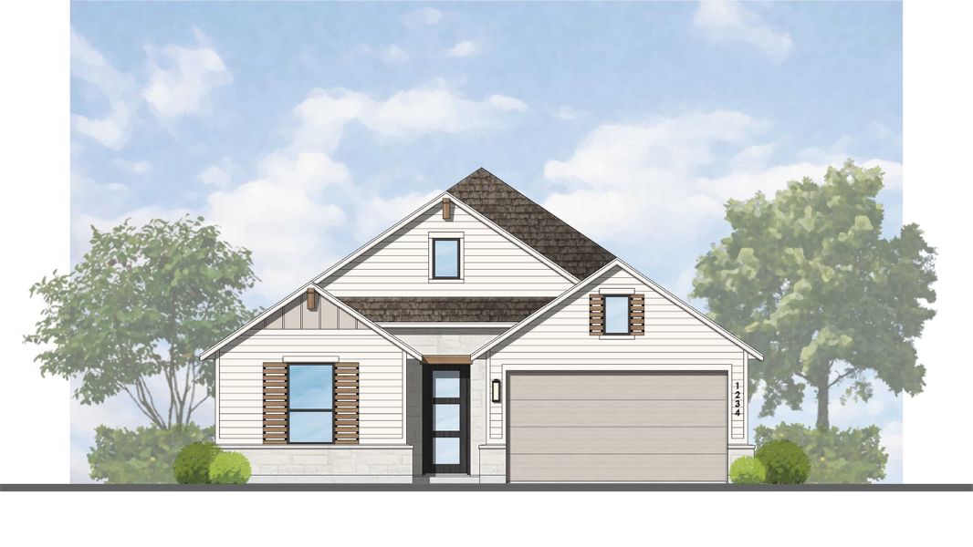 Representative Elevation - some options shown