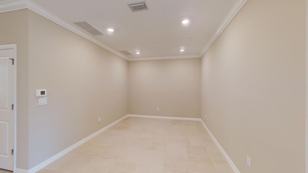 Representative unfurnished interior of a home built from the Caserta VII by Taylor Morrison in Esplanade at Rivergrass Condos, Naples (Image 7).