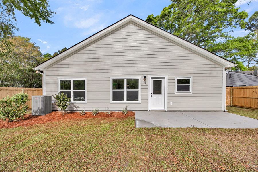 Exterior details and patio area of a home in , Johns Island (Image 25). Exterior details and patio area of a home in , Johns Island (Image 25).