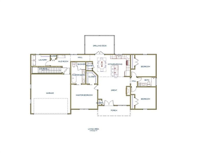 2D floor plan layout of this home in , Jasper, GA (Image 4).