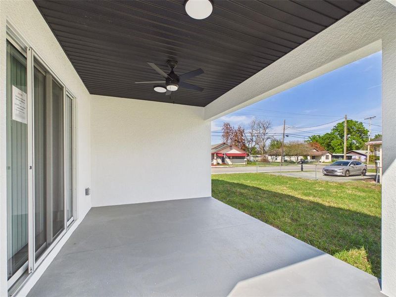 Exterior details and patio area of a home in , Lakeland (Image 4). Exterior details and patio area of a home in , Lakeland (Image 4).