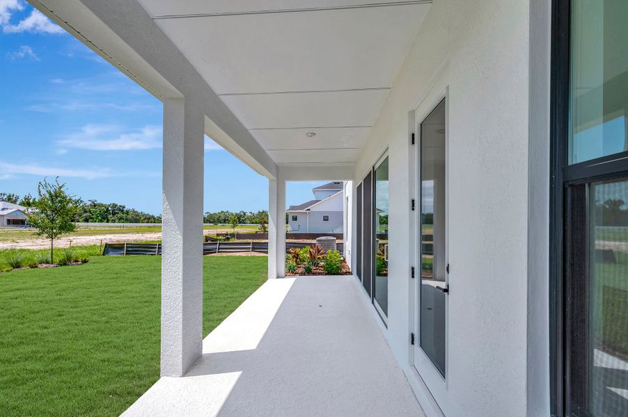 Representative exterior details of a home built from the The Messner by David Weekley Homes in Lakeview Crossing – Tradition Series, Sarasota (Image 3).