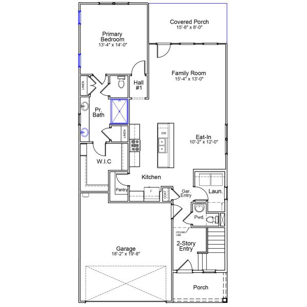 2D floor plan layout of this home in Renaissance at White Oak, Garner, NC (Image 2). 2D floor plan layout of this home in Renaissance at White Oak, Garner, NC (Image 2).