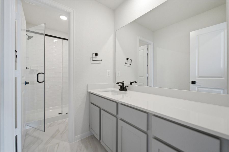 Furnished interior view inside a new home in Megan's Landing, Castroville (Image 12).