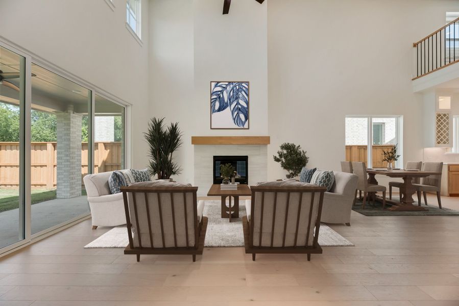 Furnished interior view inside a new home in Fields - 50' Lots, Frisco (Image 13).