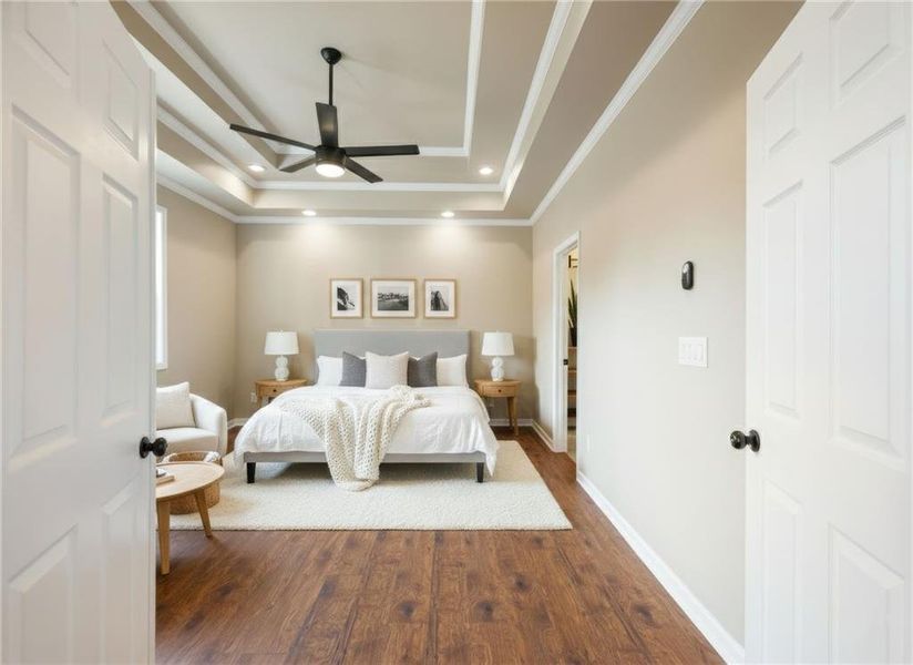 Furnished interior view inside a new home in , Winder (Image 13).