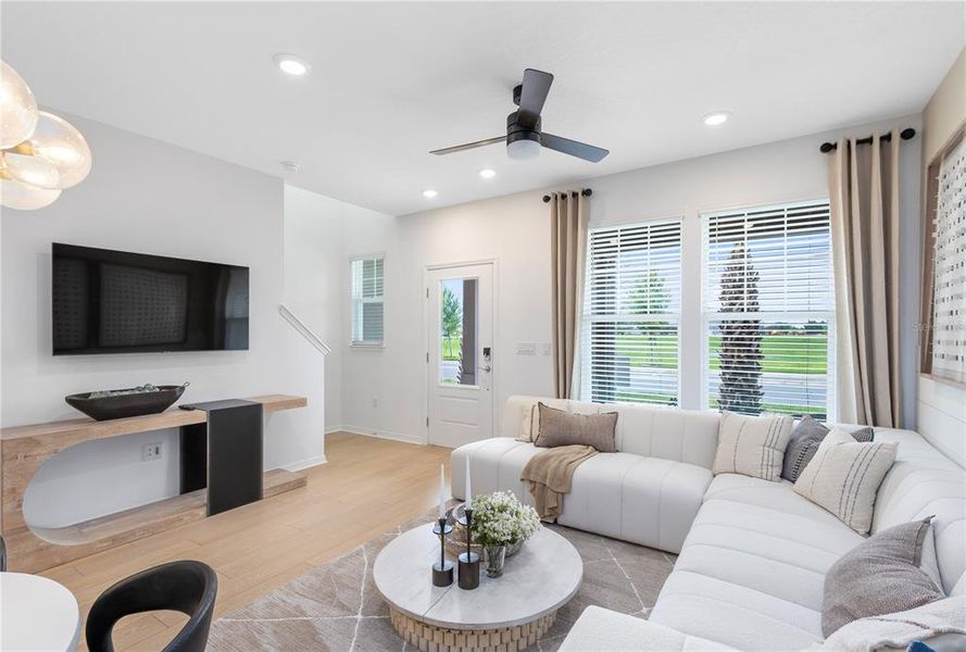 Furnished interior view inside a new home in Silverleaf Oaks, Winter Garden (Image 11).