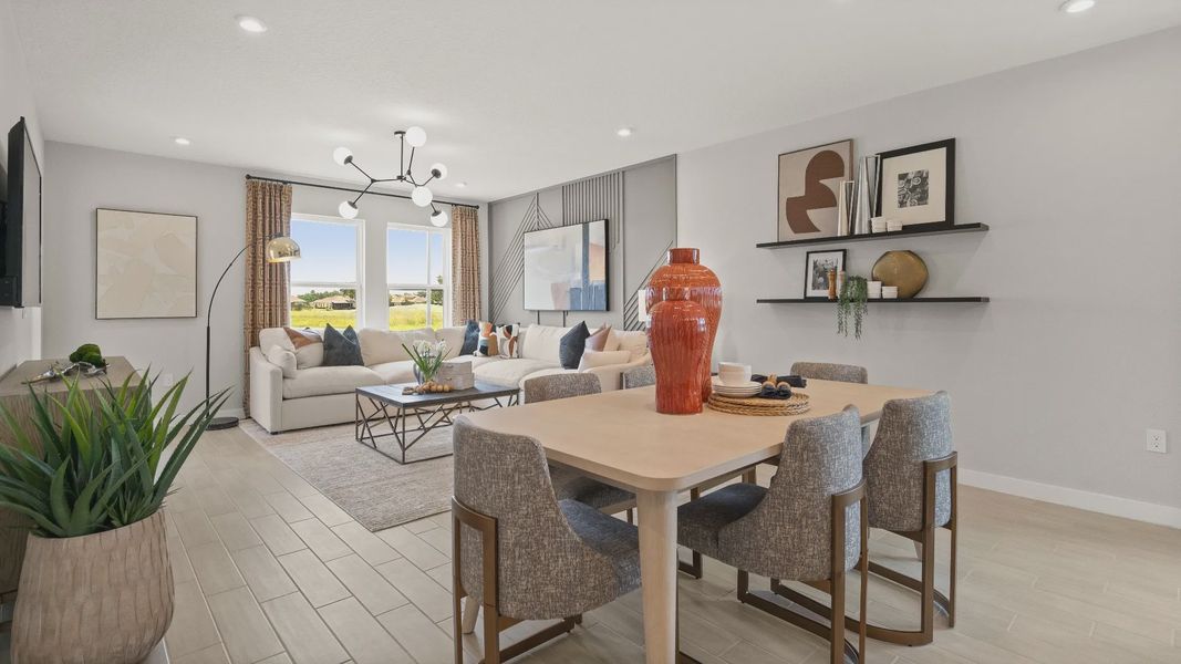 Furnished interior view inside a new home in Liberty Trace, Haines City (Image 11).