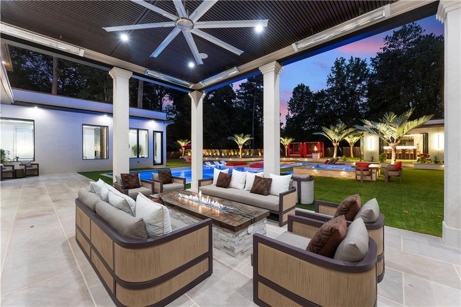 Exterior details and patio area of a home in , Atlanta (Image 16).
