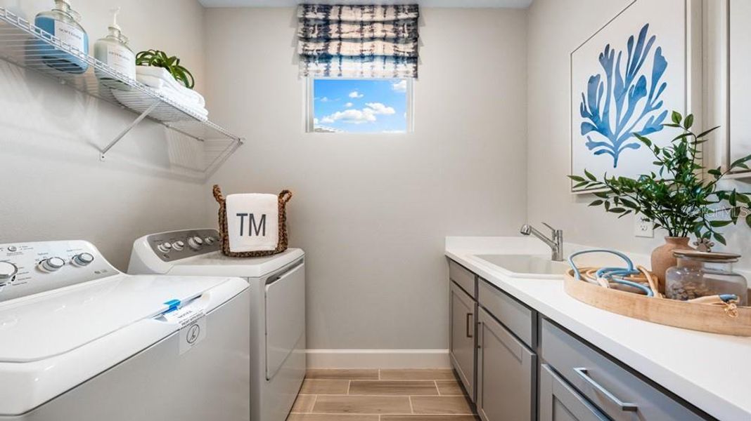 Furnished interior view inside a new home in Esplanade at Wiregrass Ranch, Wesley Chapel (Image 10).