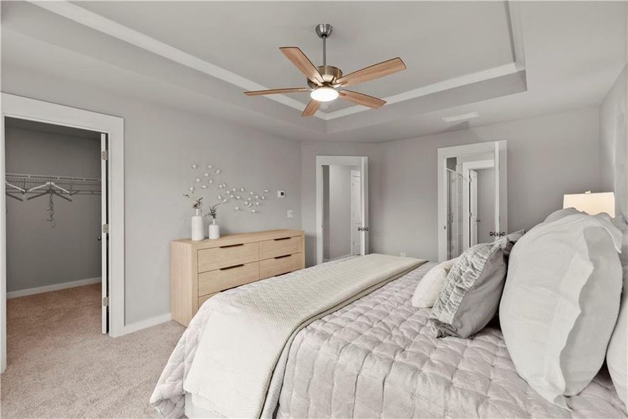 Furnished interior view inside a new home in One Riverside West, Atlanta (Image 37).