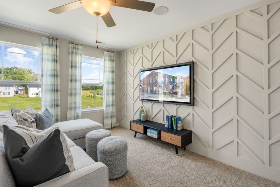 Representative furnished interior of a home built from the Clifton by Mattamy Homes in Magnolia Park Townes, Garner (Image 14).