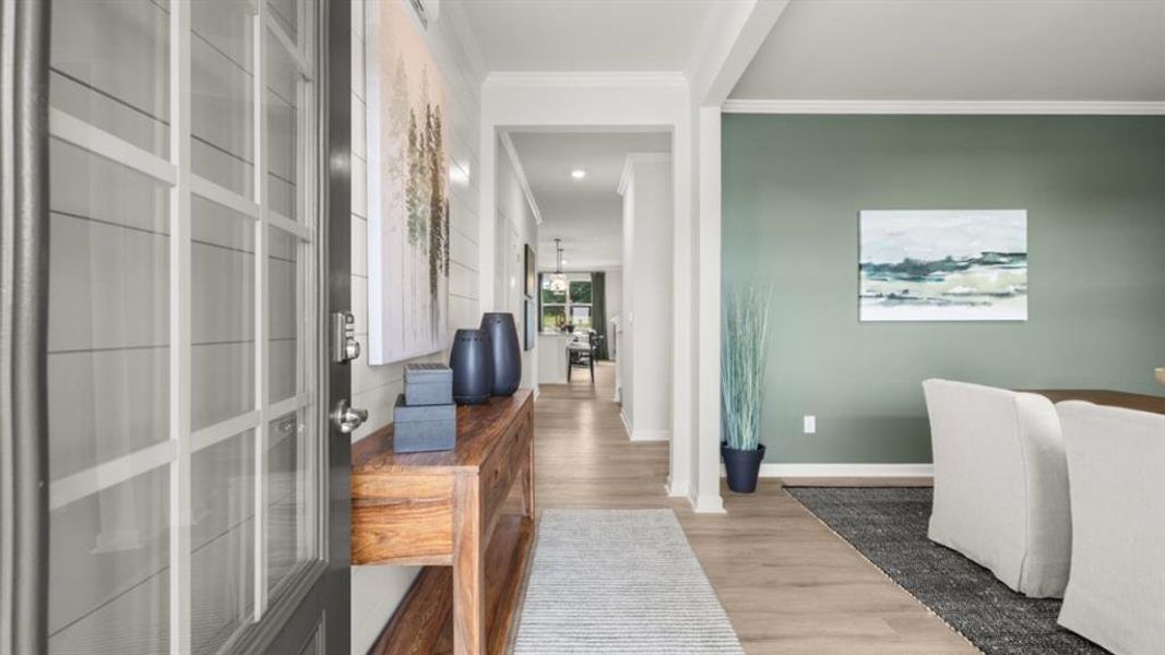 Furnished interior view inside a new home in Fairway 17 at Mirror Lake, Villa Rica (Image 33).