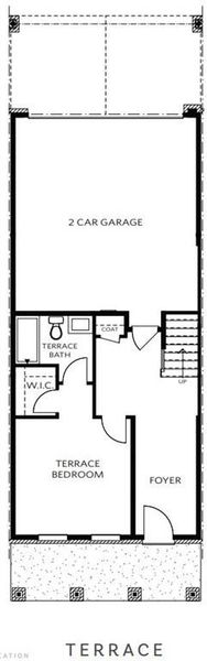 2D floor plan layout of this home in Waterhaven, Cumming, GA (Image 5).