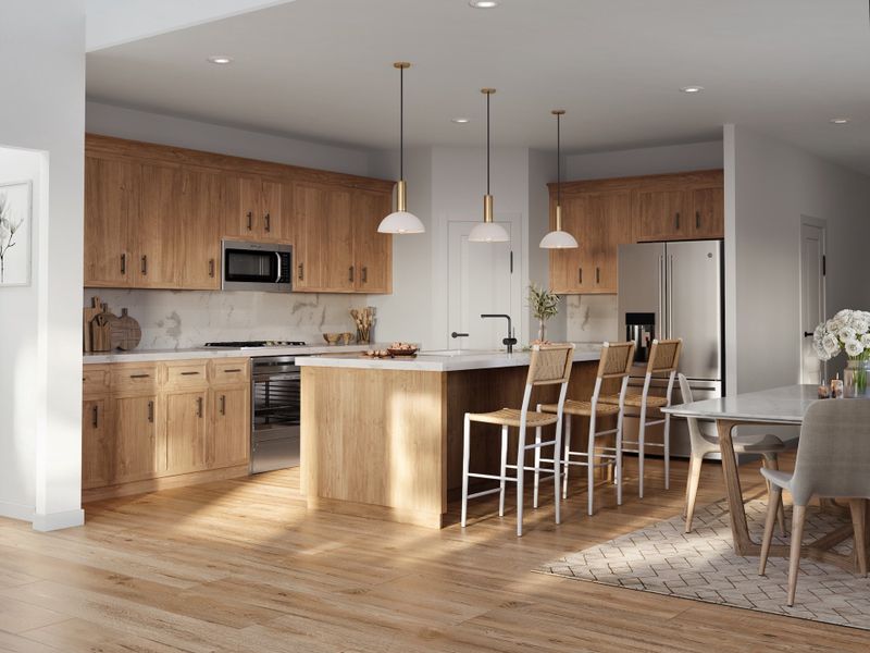 Cedar Floorplan Interior Kitchen Rendering