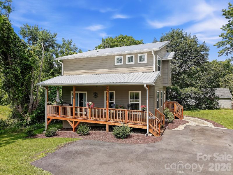 Exterior details and patio area of a home in , Canton (Image 19).