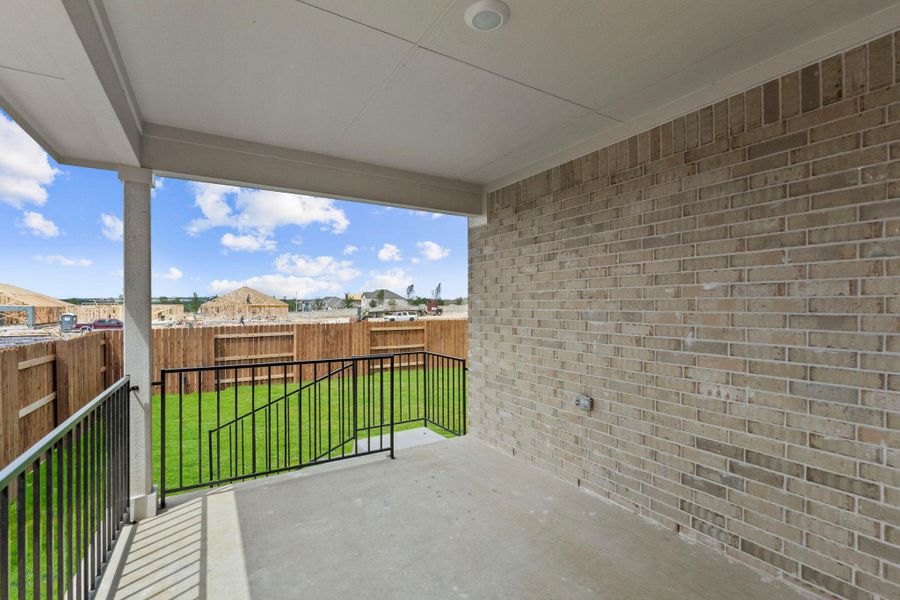 Exterior details and patio area of a home in Bar W Ranch, Leander (Image 13). Exterior details and patio area of a home in Bar W Ranch, Leander (Image 13).