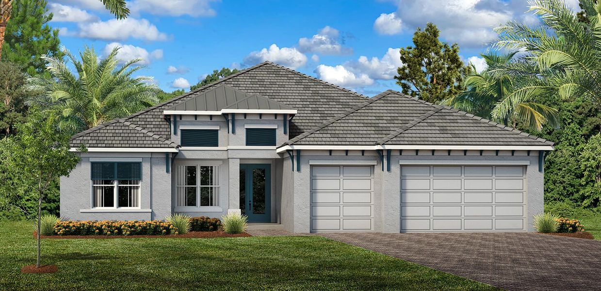 Front exterior of a home in the Gran Place community, located in Venice, FL (Image 9). Front exterior of a home in the Gran Place community, located in Venice, FL (Image 9).