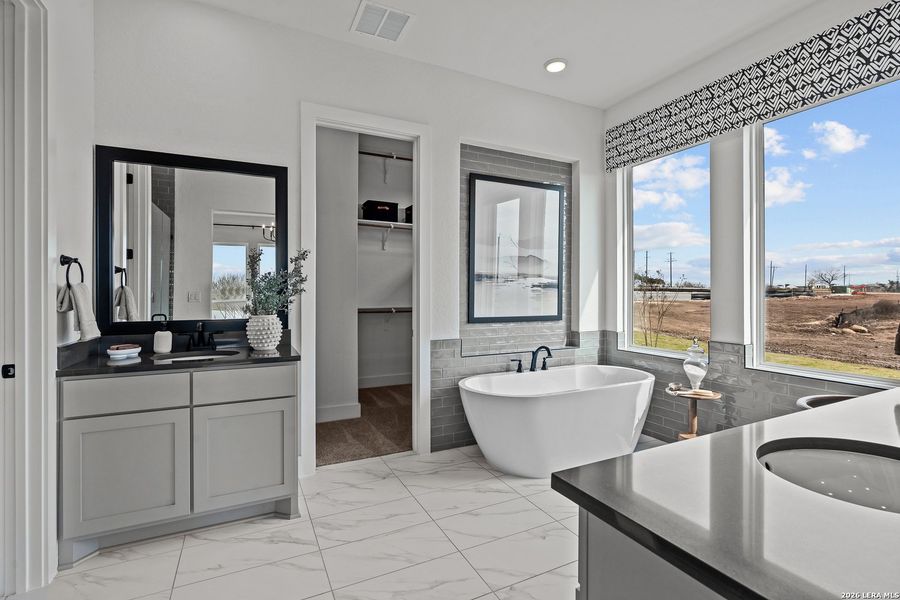 Furnished interior view inside a new home in Esperanza, Boerne (Image 33). Furnished interior view inside a new home in Esperanza, Boerne (Image 33).