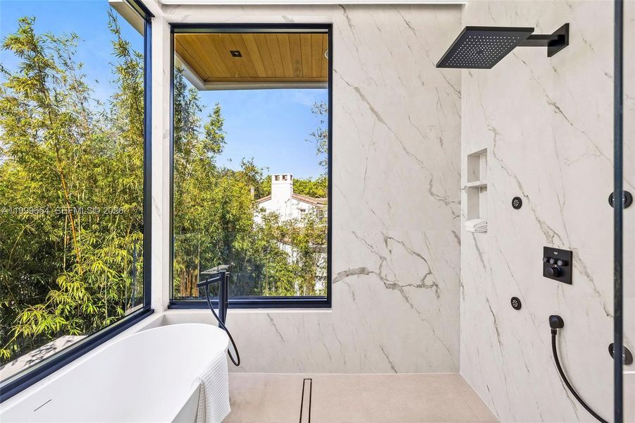 Exterior details and patio area of a home in , Miami Beach (Image 27). Exterior details and patio area of a home in , Miami Beach (Image 27).