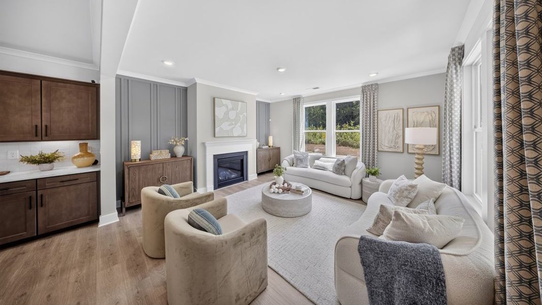 Furnished interior view inside a new home in Westport, York (Image 12).