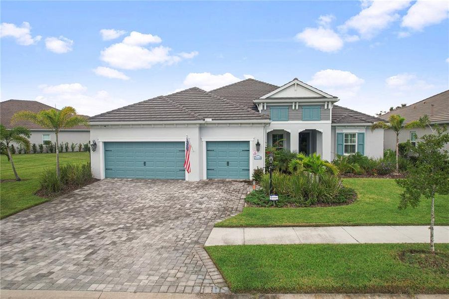 Front exterior of a new home in , Venice, FL, highlighting curb appeal (Image 2). Front exterior of a new home in , Venice, FL, highlighting curb appeal (Image 2).