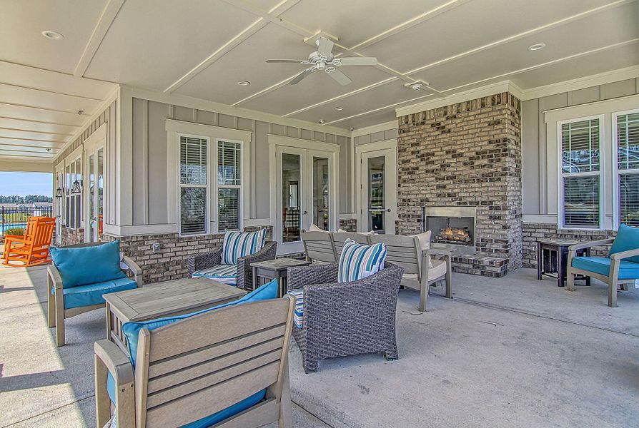 Exterior details and patio area of a home in , Summerville (Image 29). Exterior details and patio area of a home in , Summerville (Image 29).