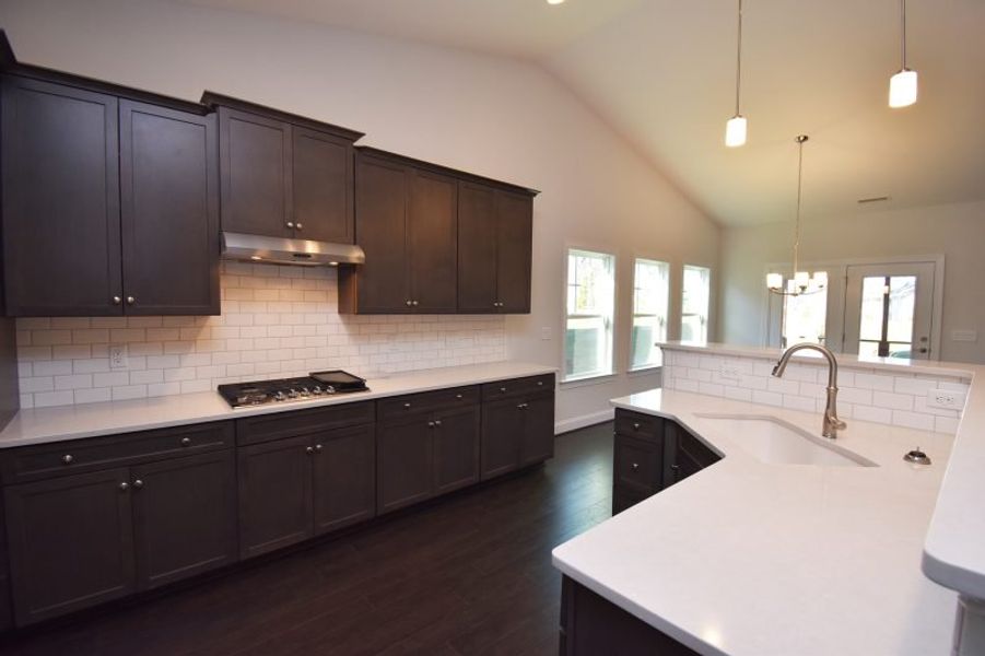 Representative furnished interior of a home built from the Cambridge by Keystone Homes NC in Weybridge, Burlington (Image 8).