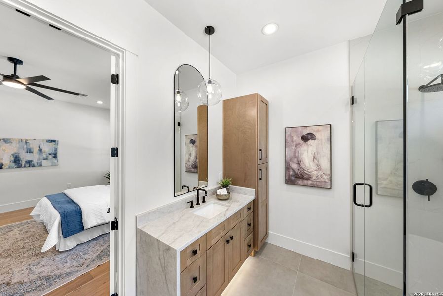 Furnished interior view inside a new home in , Boerne (Image 19).