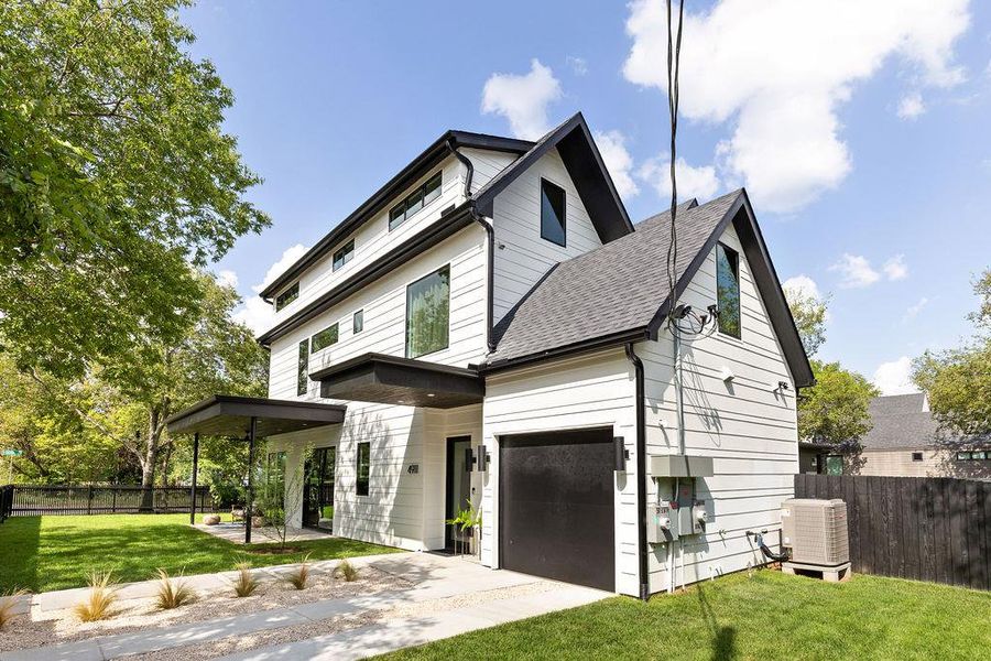 Front exterior of a new home in , Austin, TX, highlighting curb appeal (Image 22).