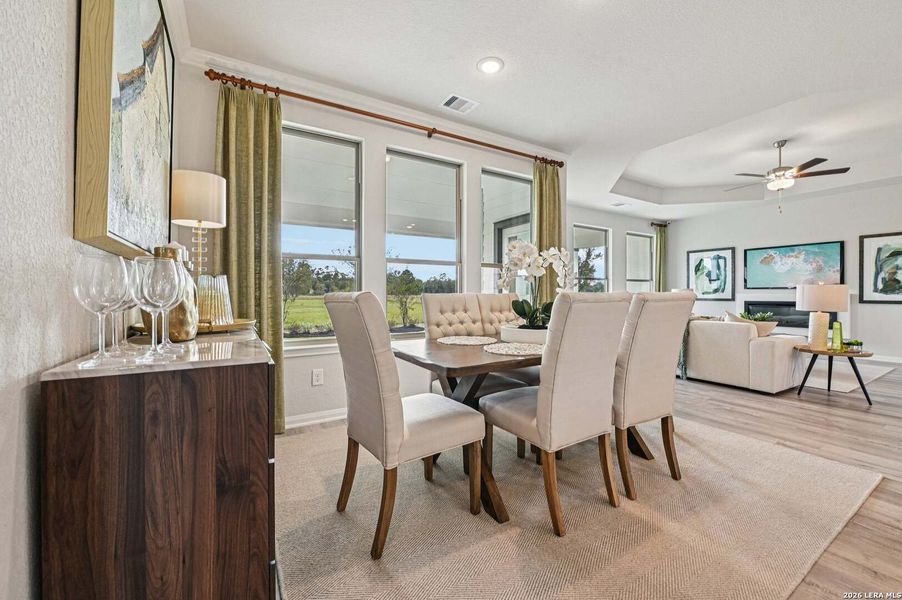 Furnished interior view inside a new home in Lonesome Dove, San Antonio (Image 3).