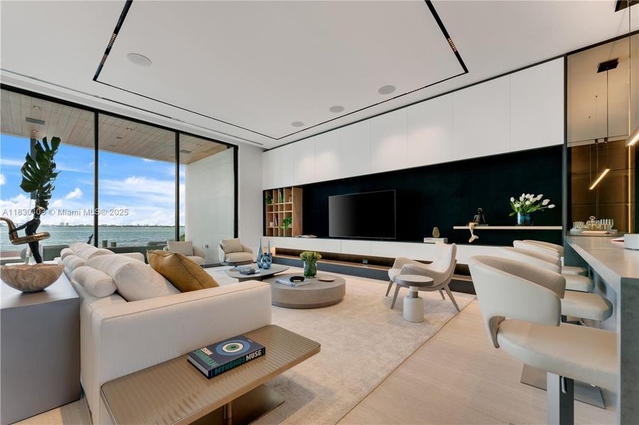 Furnished interior view inside a new home in , Miami Beach (Image 2).