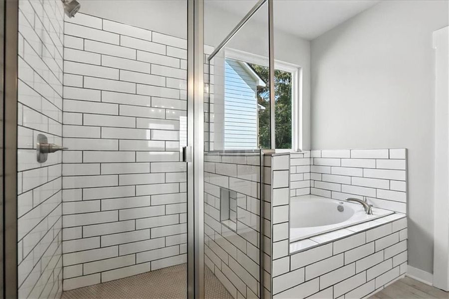 Furnished interior view inside a new home in Traditions of Braselton, Jefferson (Image 7).