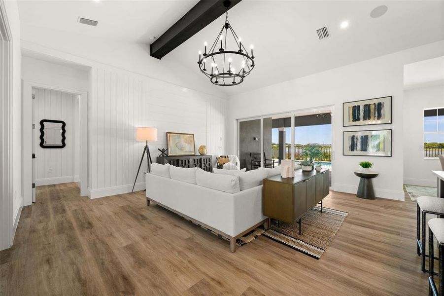 Furnished interior view inside a new home in , Punta Gorda (Image 30). Furnished interior view inside a new home in , Punta Gorda (Image 30).