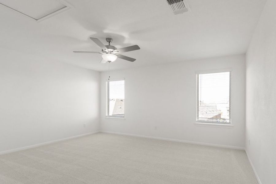 Representative unfurnished interior of a home built from the Sergio by Pacesetter Homes in Crosswinds, Kyle (Image 21). Representative unfurnished interior of a home built from the Sergio by Pacesetter Homes in Crosswinds, Kyle (Image 21).