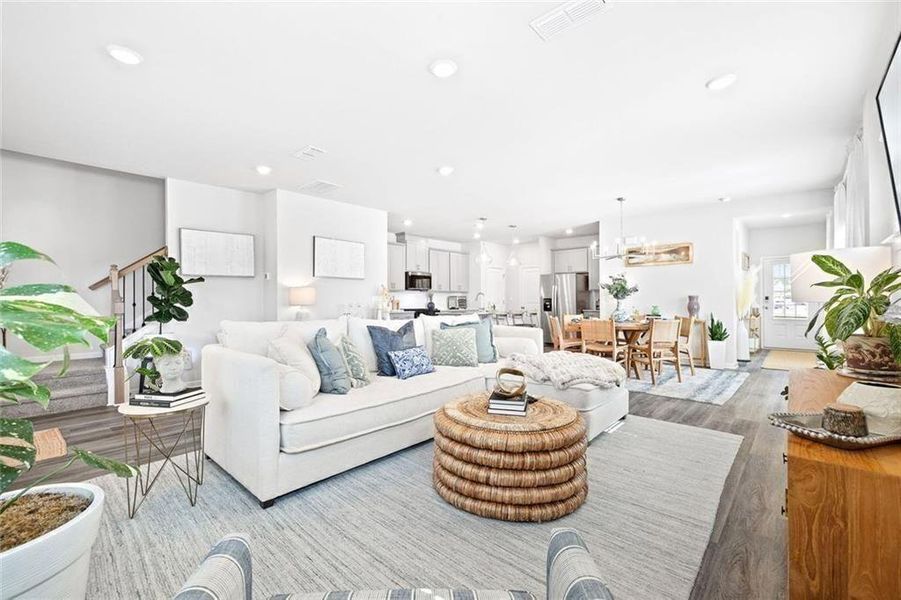 Furnished interior view inside a new home in , Mableton (Image 4).